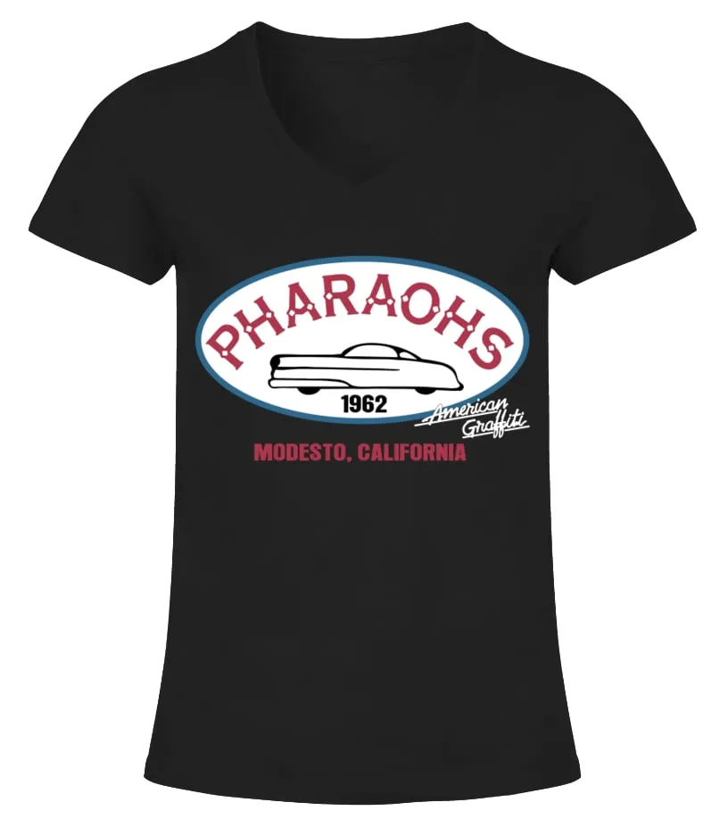027. American Graffiti BK Camiseta cuello pico Mujer