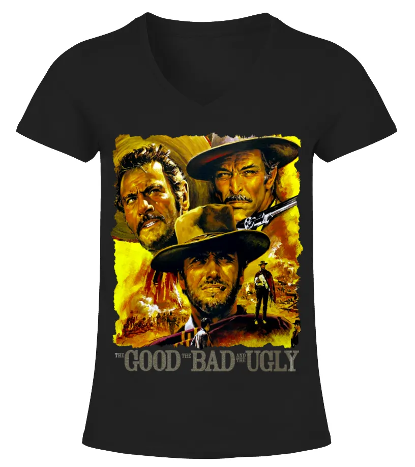 050. The Good, the Bad and the Ugly BK Camiseta cuello pico Mujer