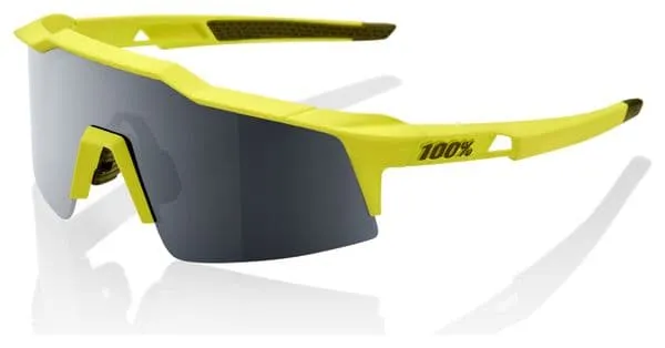 100% Gafas 100% Speedcraft SL Soft Tact Banana Negro / Gafas Negro Espejo