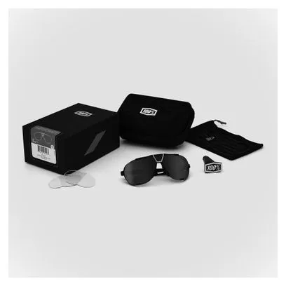 100% GAFAS DE SOL 100% WESTCRAFT SOFT TACT BLANCO  LENTES AZULES ESPEJADAS