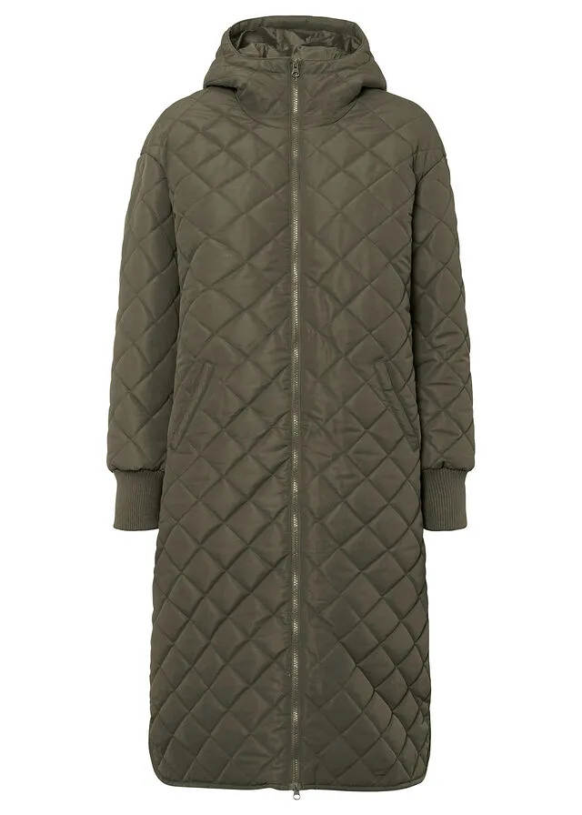 Abrigo acolchado oversize Verde oliva