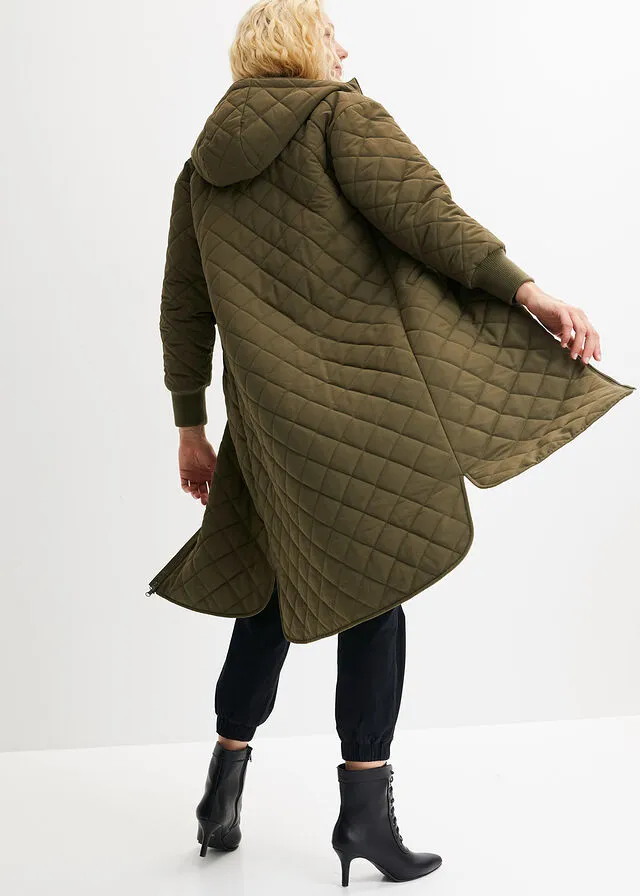 Abrigo acolchado oversize Verde oliva
