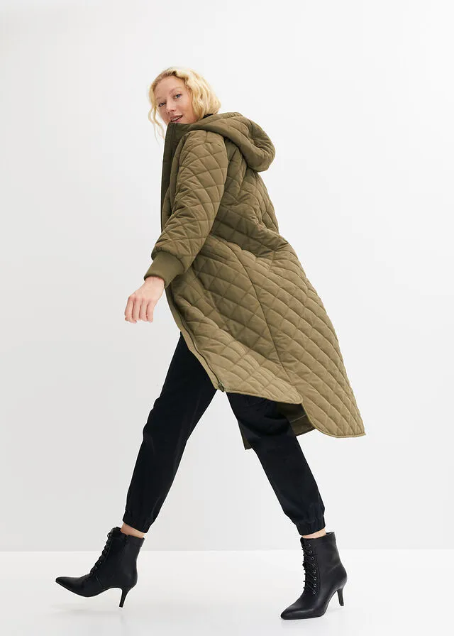 Abrigo acolchado oversize Verde oliva