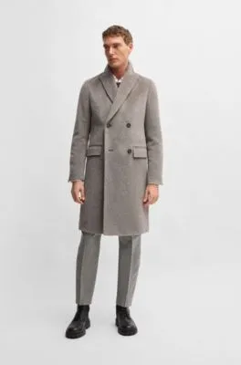 Abrigo BOSS SELECTED BY BECKHAM de mezcla de alpaca