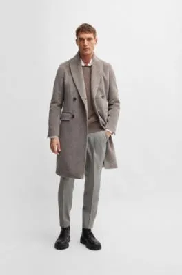 Abrigo BOSS SELECTED BY BECKHAM de mezcla de alpaca