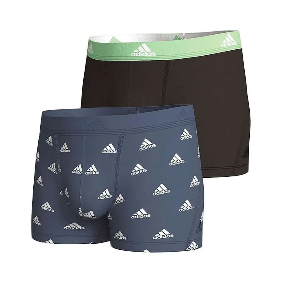 ADIDAS BOXER ACTIVE FLEX COTTON 2P Negro/Azul 4A1M20 925
