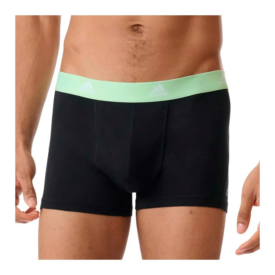 ADIDAS BOXER ACTIVE FLEX COTTON 2P Negro/Azul 4A1M20 925