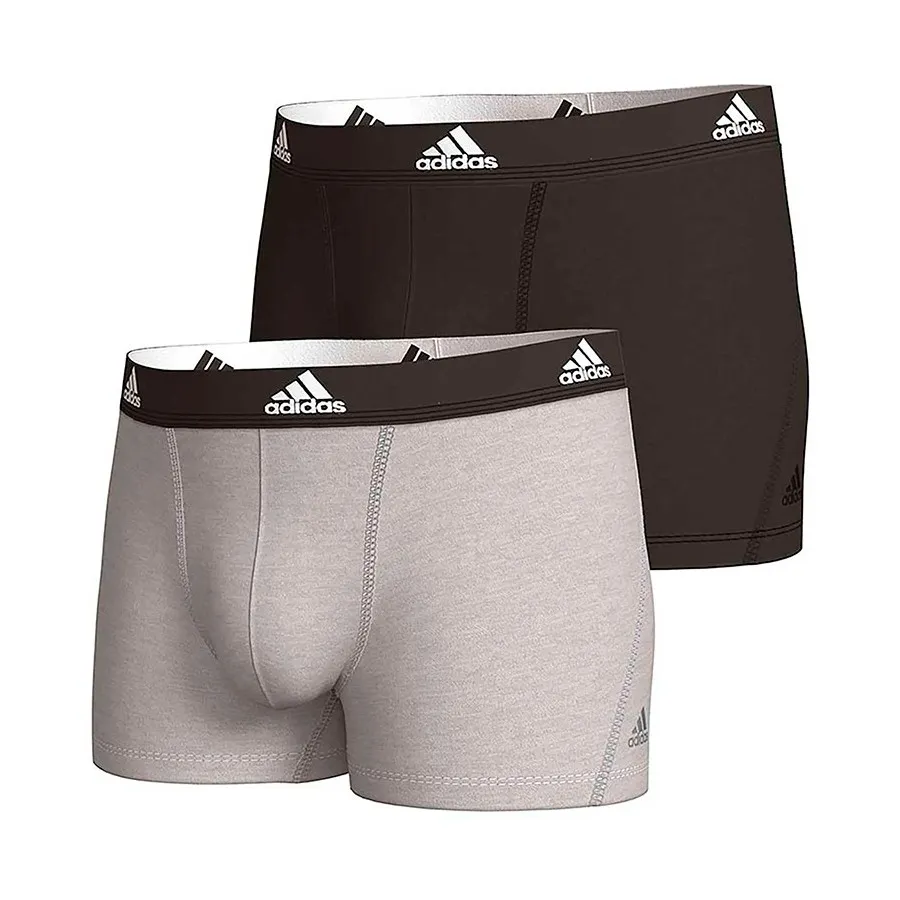 ADIDAS BOXER ACTIVE FLEX COTTON 2P Negro/Gris 4A1M20 917