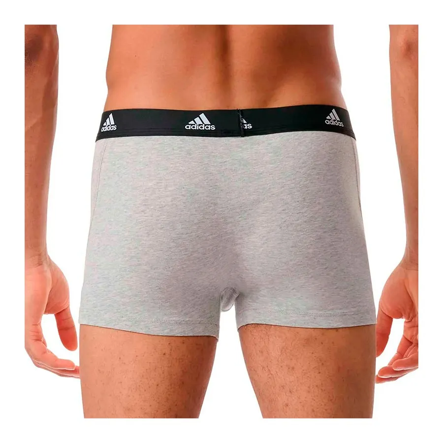 ADIDAS BOXER ACTIVE FLEX COTTON 2P Negro/Gris 4A1M20 917