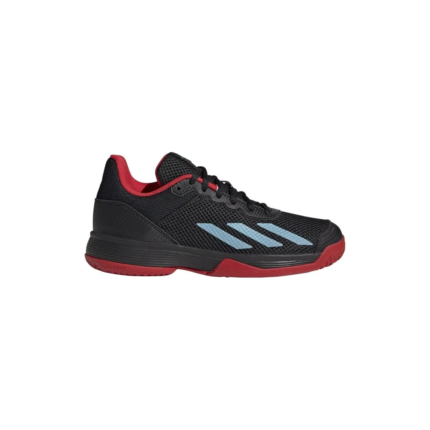 Adidas Courtflash K Negro Rojo Junior Hp9717