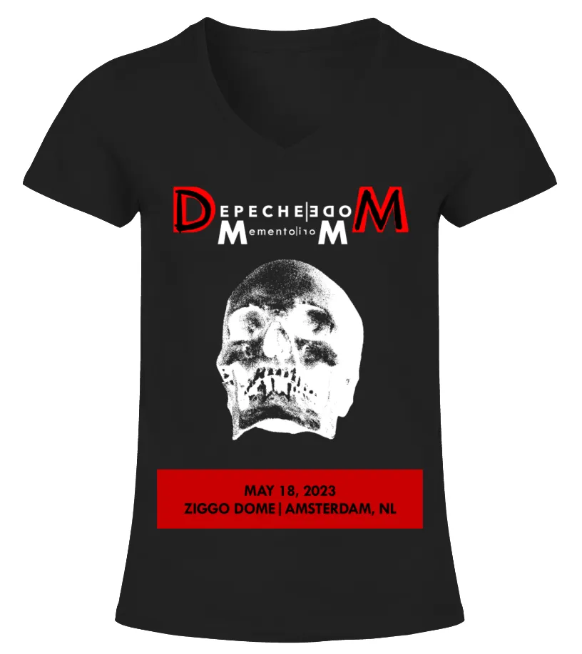 Amsterdam May 18th Depeche Mode Tour 2023 BK Camiseta cuello pico Mujer