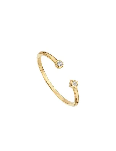 anillo itemporality asimétrico oro