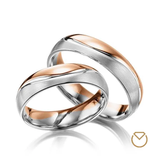 Argollas Dos Oros 18K/750 REF. 050ABA