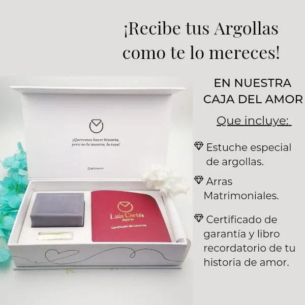 Argollas Dos Oros 18K/750 REF. 062ABA