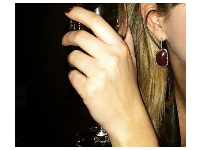 Autre Marque Aretes Roja Dorado 