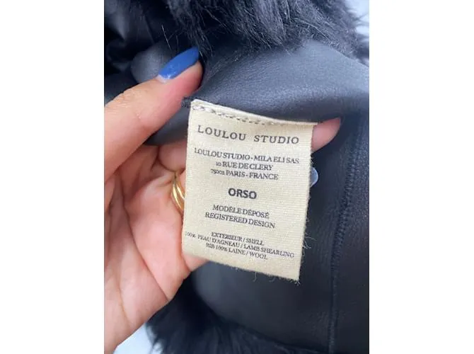 Autre Marque LOULOU STUDIO Abrigos T.Lana S Internacional Negro 