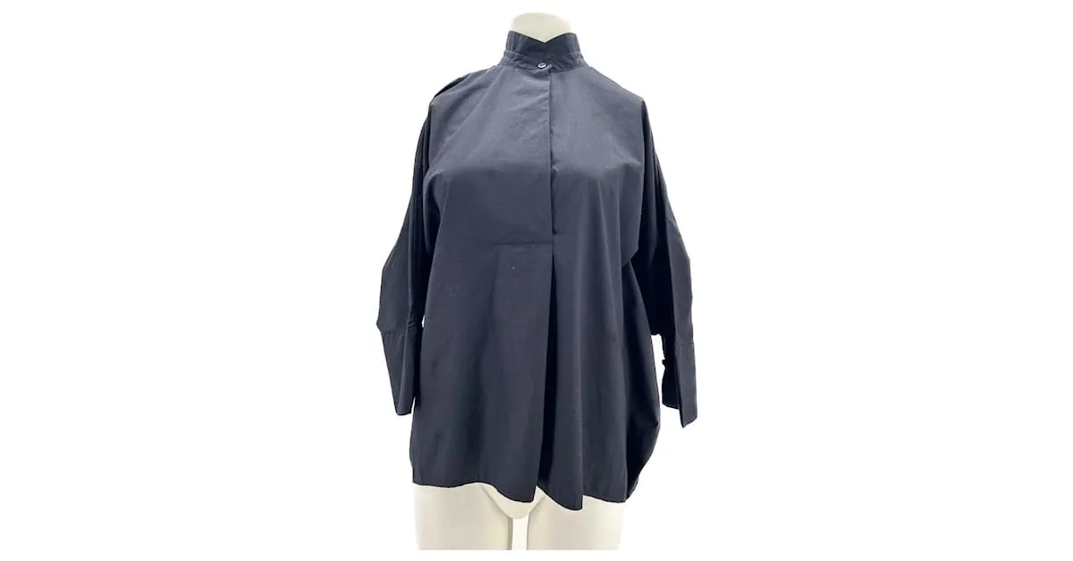 Autre Marque MIZUIRO IND Tops T.International M Algodón Azul marino 