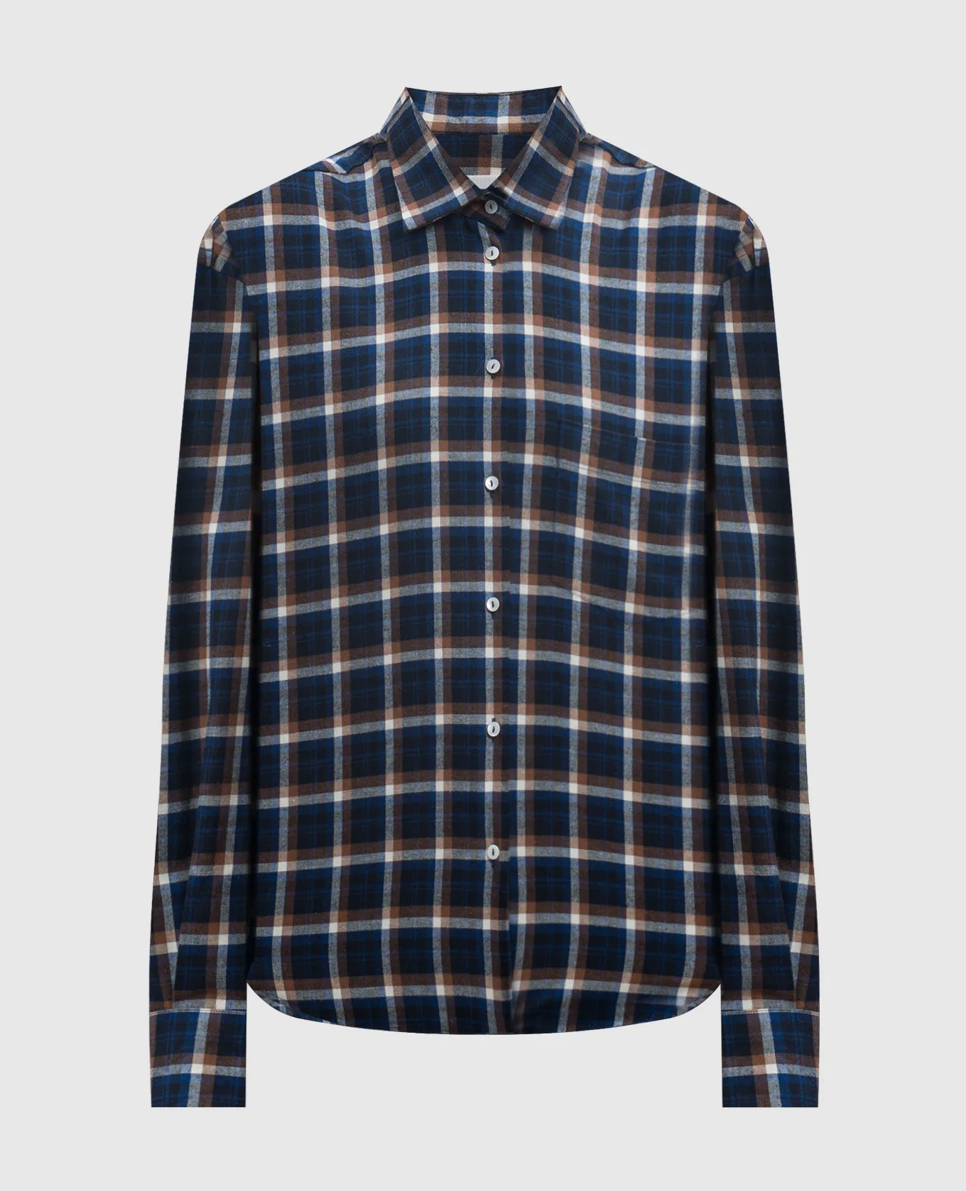 Babe Pay Pls Blue checked shirt