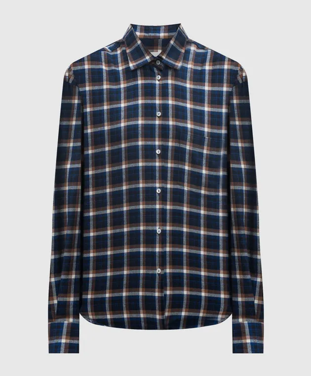 Babe Pay Pls Blue checked shirt