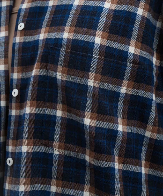 Babe Pay Pls Blue checked shirt