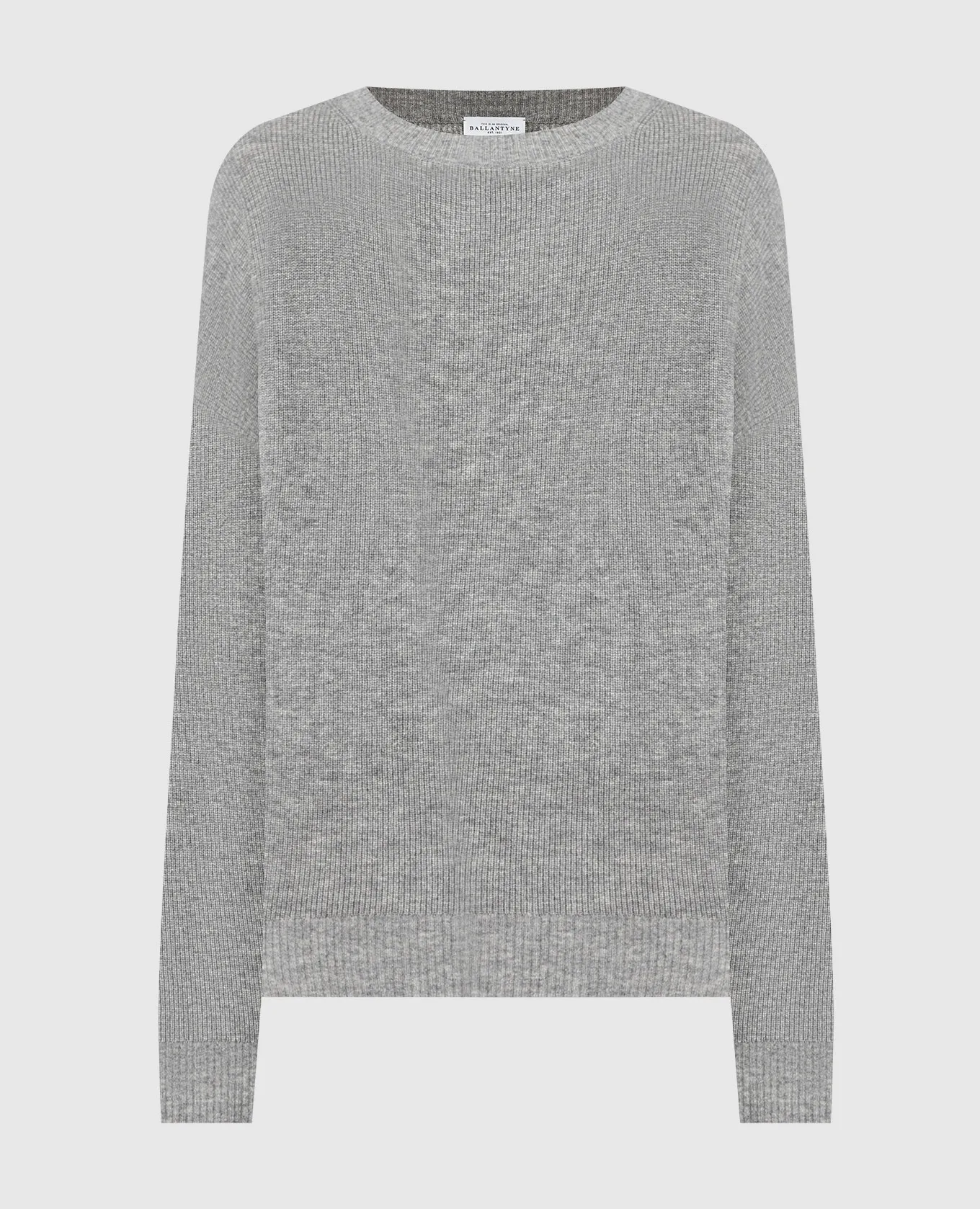 Ballantyne Gray wool and cashmere sweater