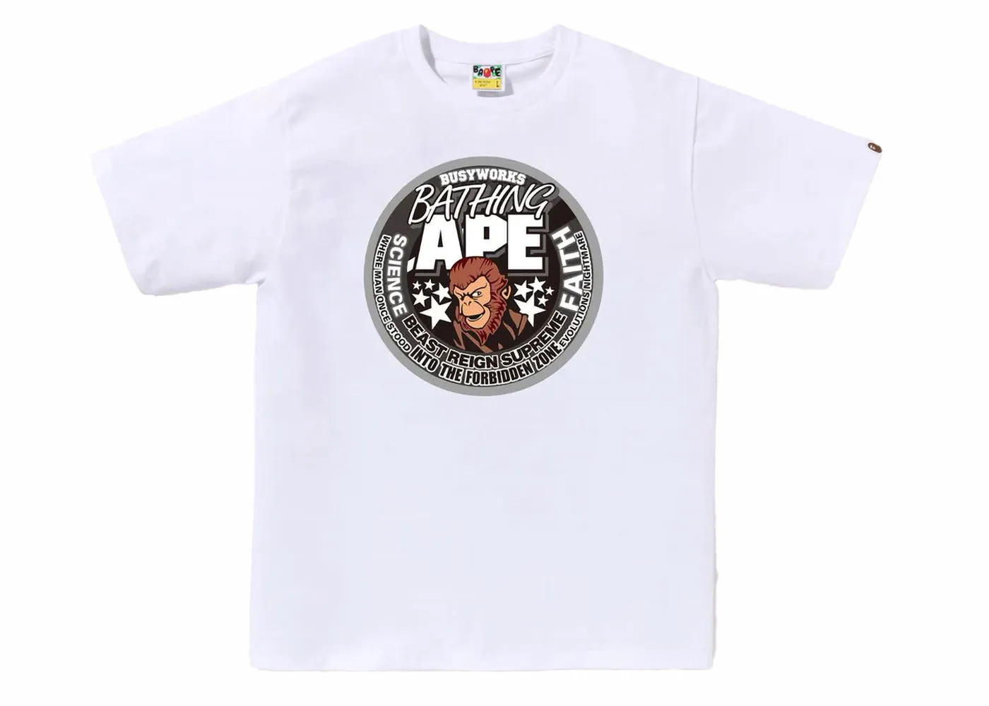 BAPE BAPE Busy Works Bathing Ape Tee White