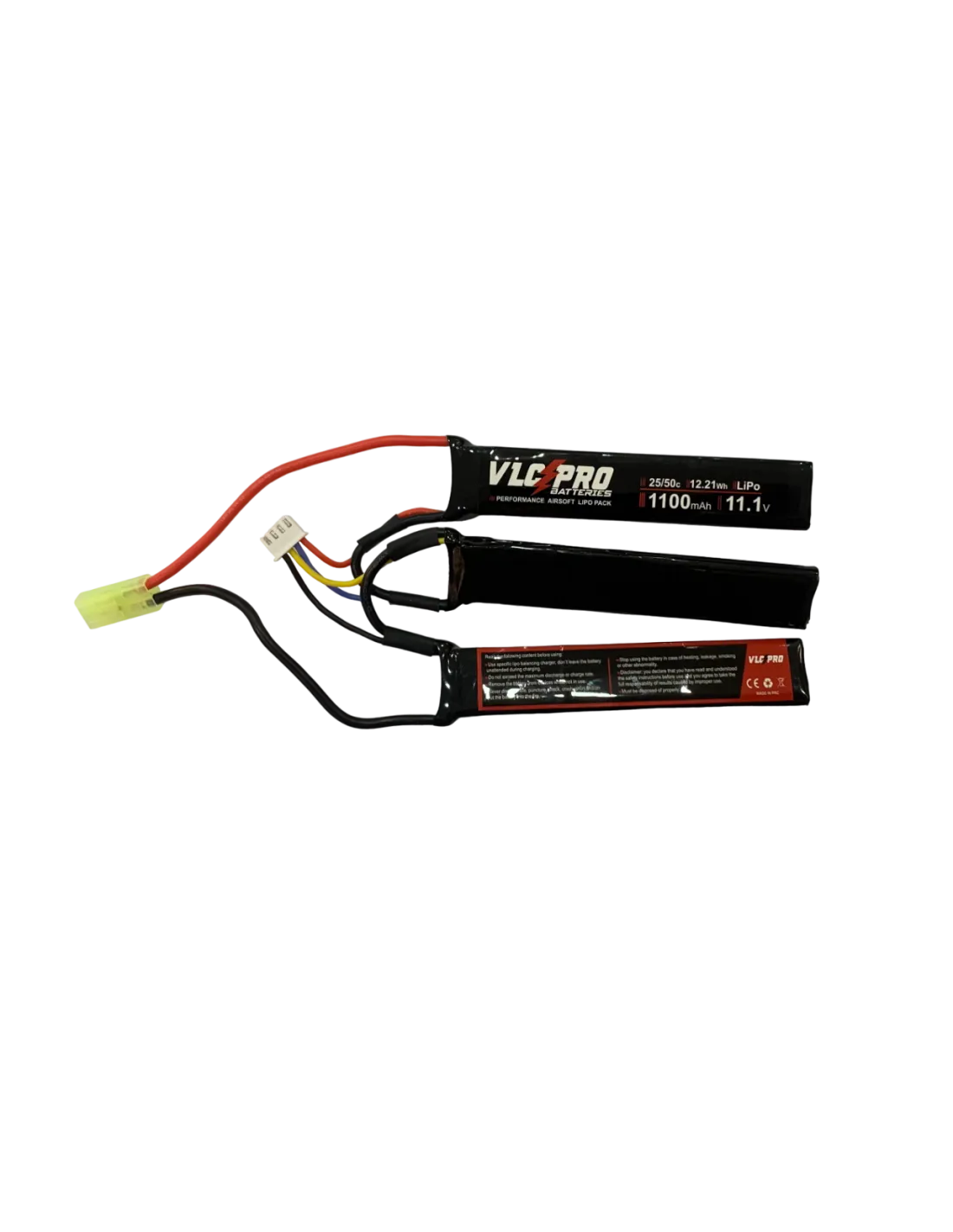 BATERIA LIPO 11.1V 1100 MAH  25/50C  VLC PRO