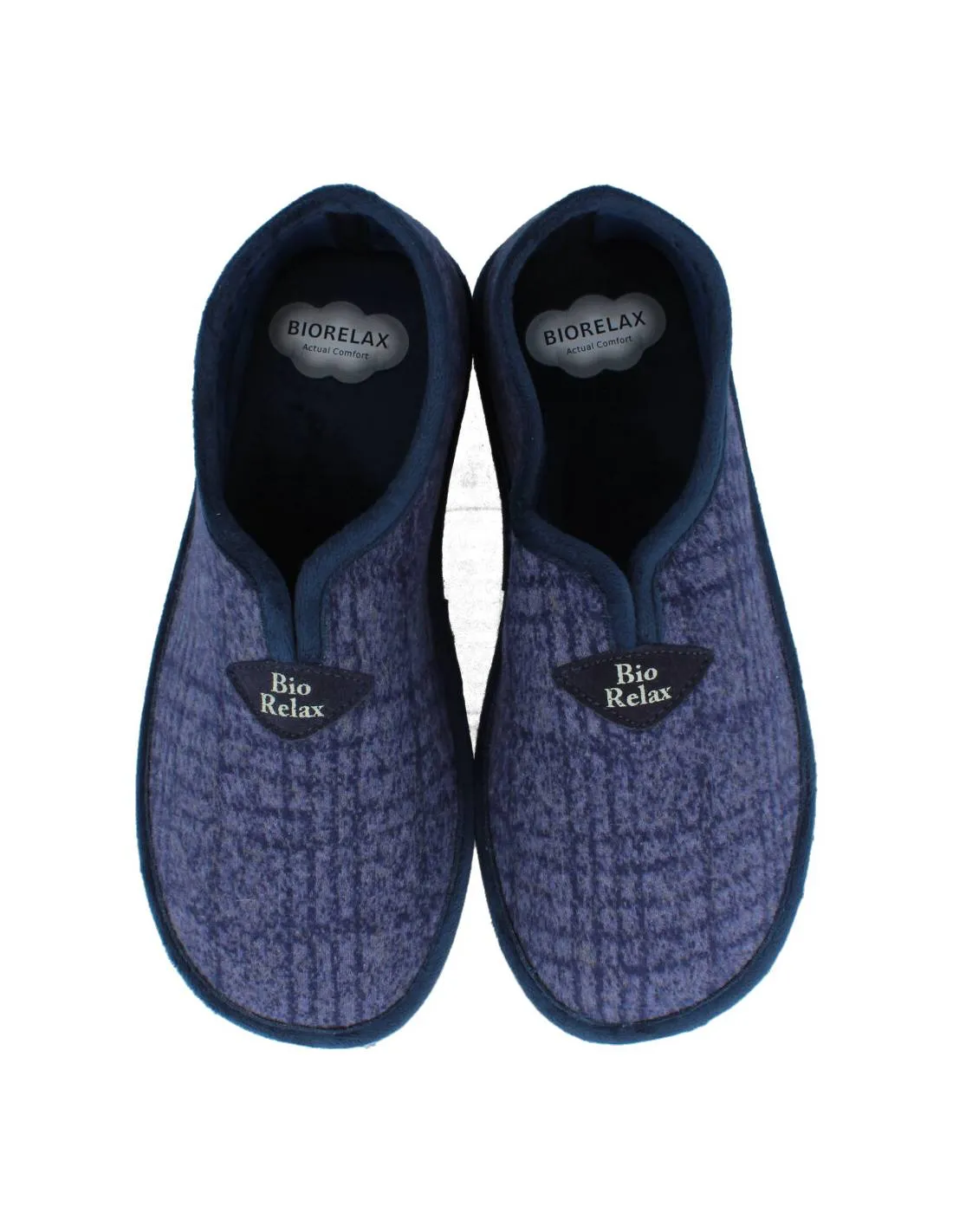 BIORELAX  ZAPATILLAS CASA CERRADA FELPA MARINO