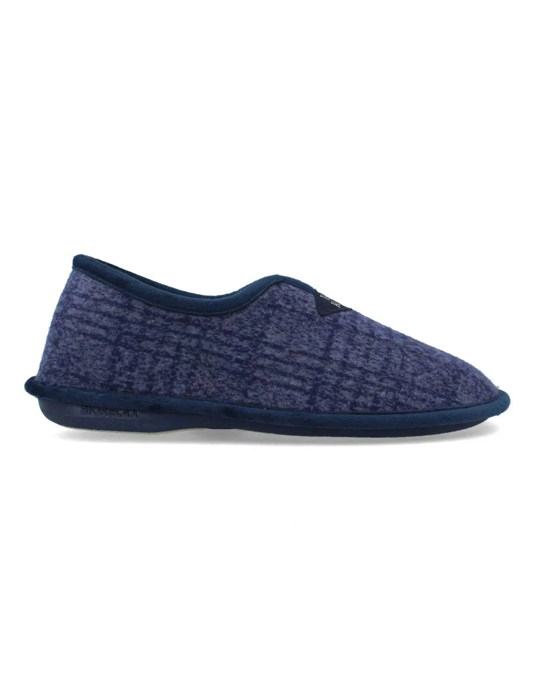 BIORELAX  ZAPATILLAS CASA CERRADA FELPA MARINO
