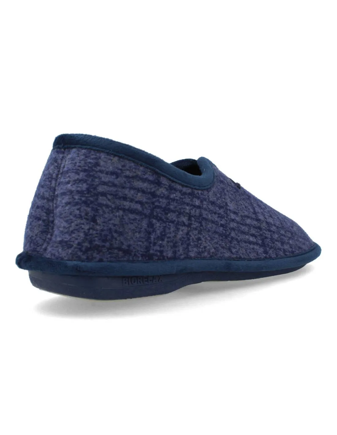 BIORELAX  ZAPATILLAS CASA CERRADA FELPA MARINO