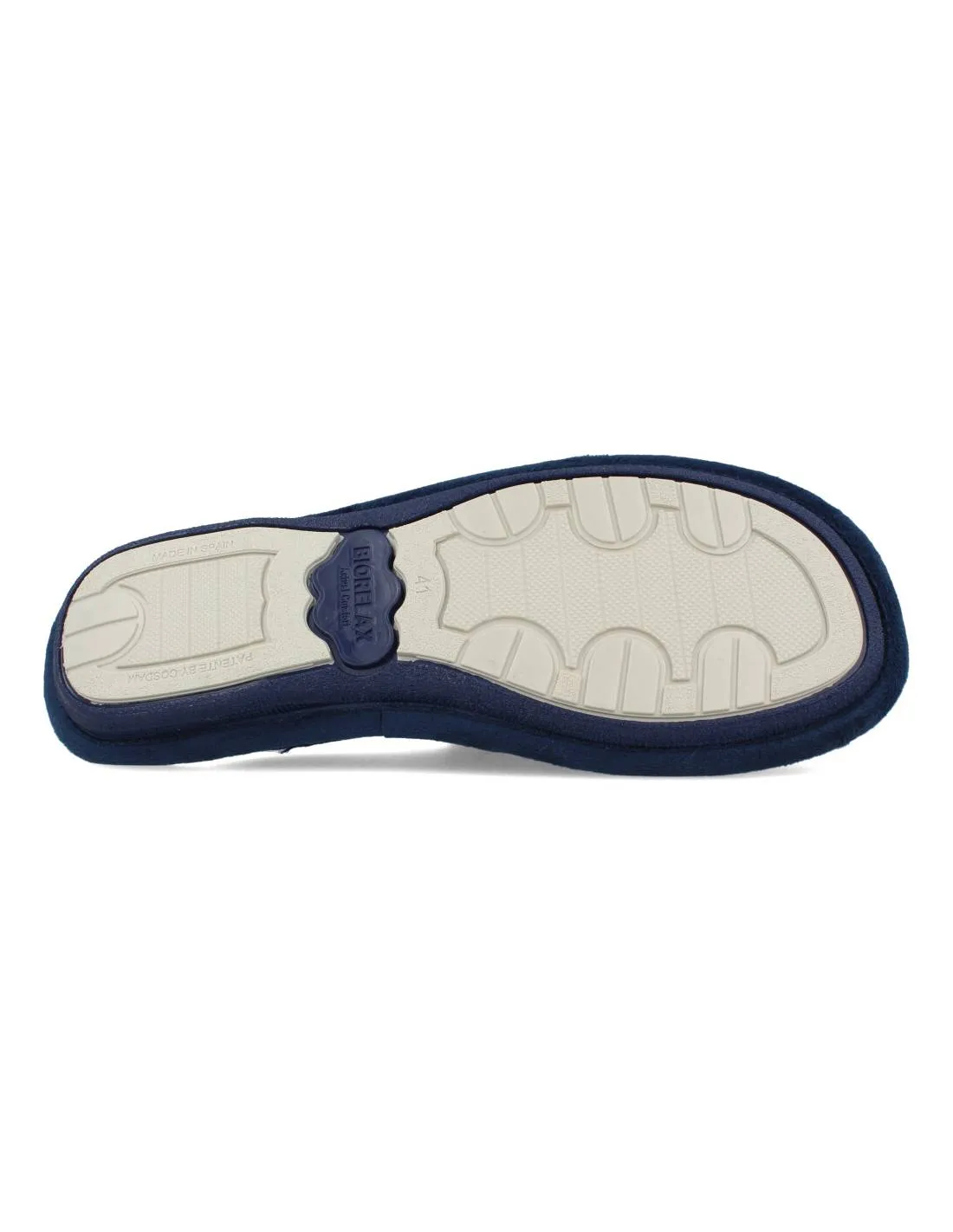 BIORELAX  ZAPATILLAS CASA CLáSICA ROMBO MARINO