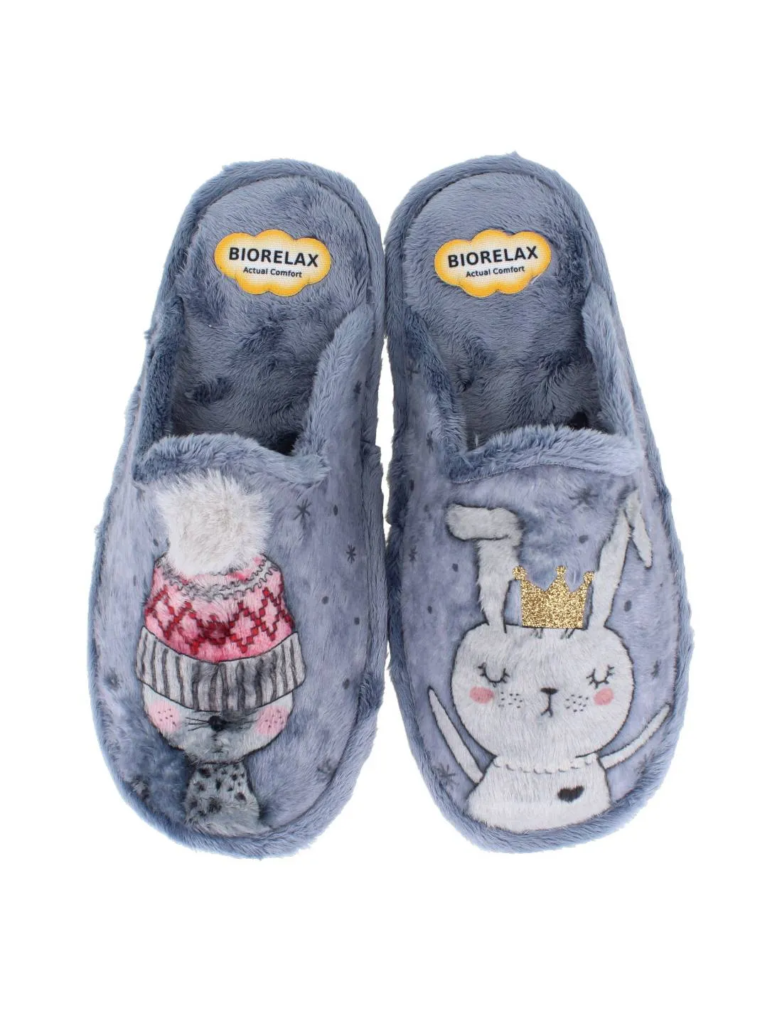 BIORELAX  ZAPATILLAS CASA SUAPEL GATO GORRO AZAFATA