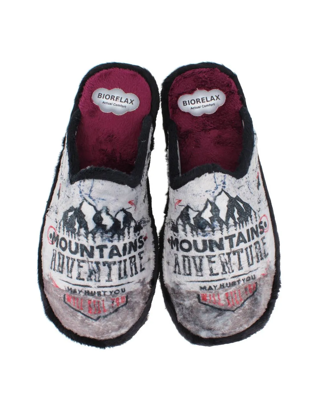 BIORELAX  ZAPATILLAS CASA UNISEX ADVENTURE NEGRO