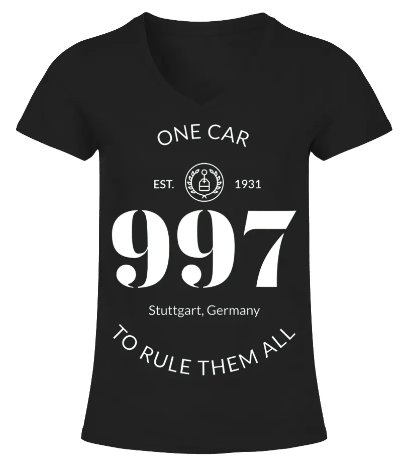 BK. ONE CAR TO RULE THEM ALL 7 TSHIRT CAMISETA CUELLO PICO MUJER
