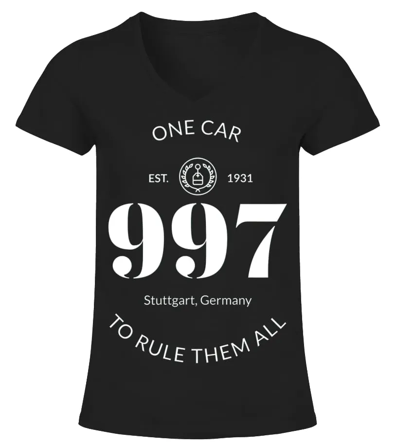 BK. ONE CAR TO RULE THEM ALL 7 TSHIRT CAMISETA CUELLO PICO MUJER