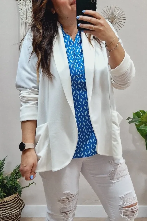 Blazer Plus Amanda Blanca
