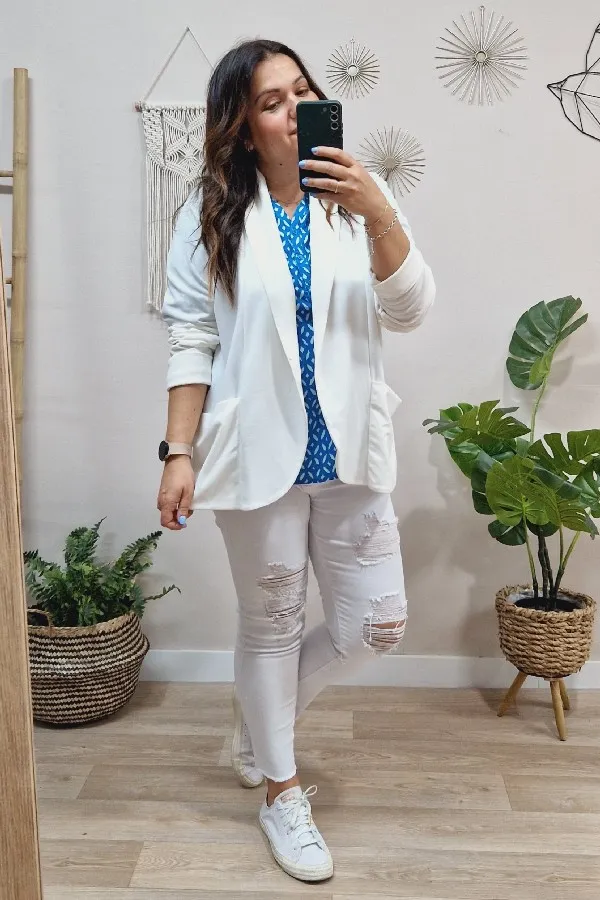 Blazer Plus Amanda Blanca