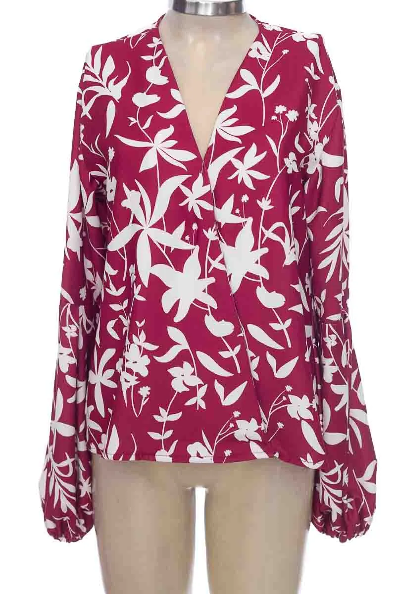 BLUSA COLOR VINOTINTO  SAMAR ZARZOUR