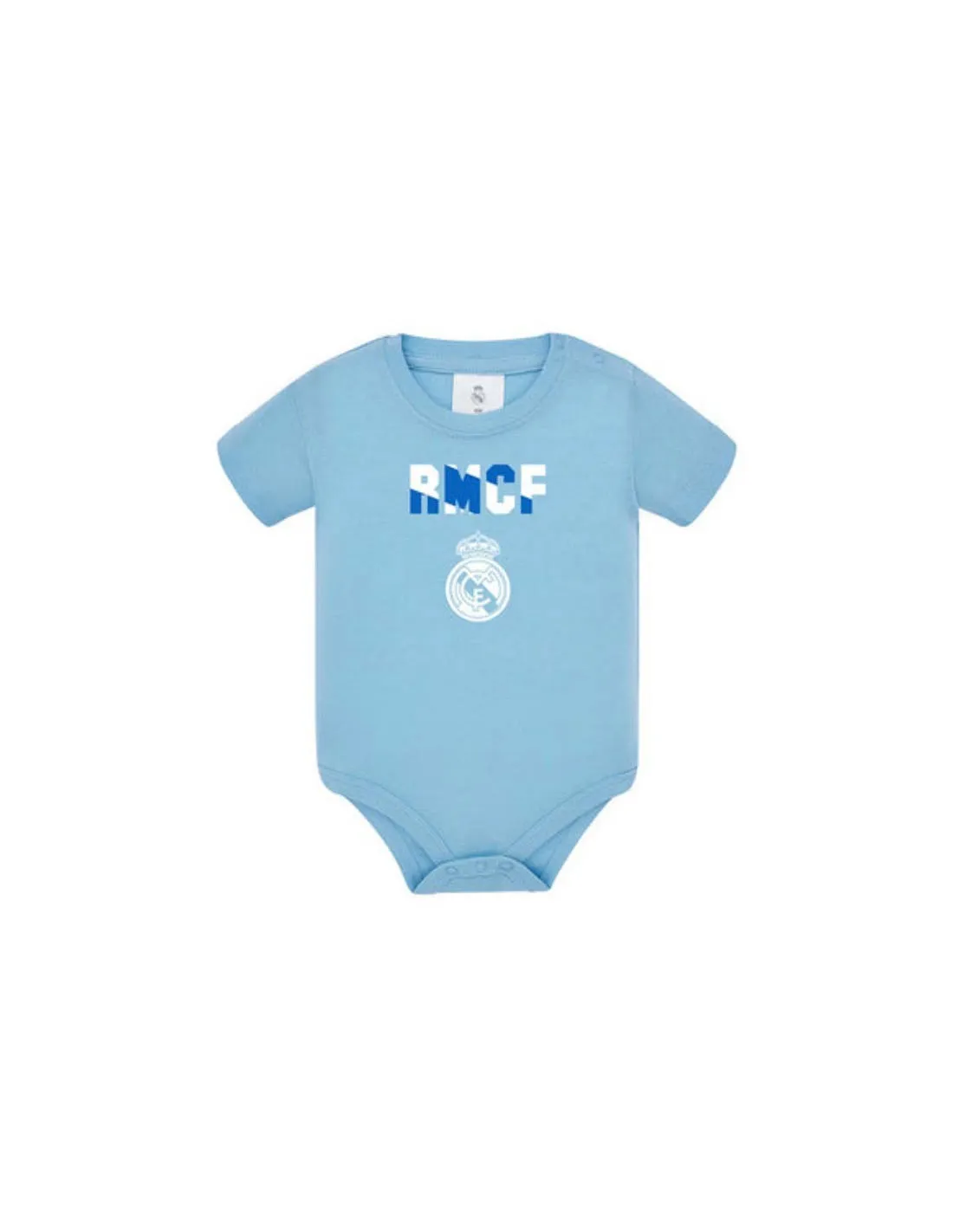 Body Real Madrid manga corta bebé azul