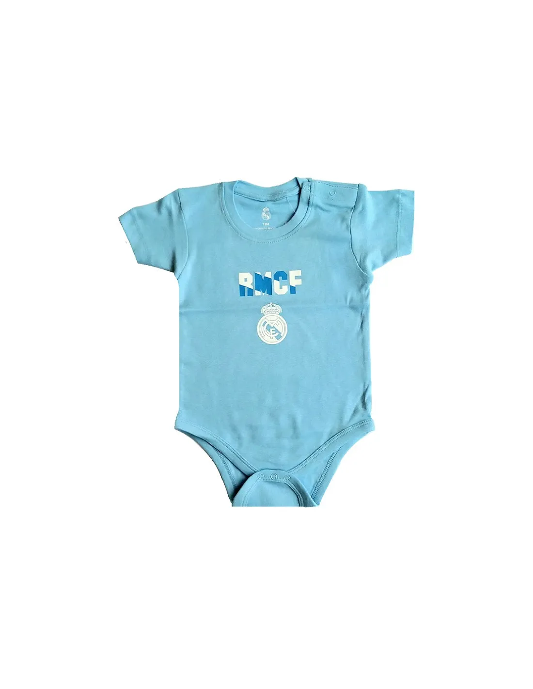 Body Real Madrid manga corta bebé azul