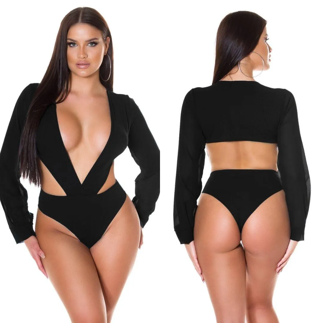 Body sofisticado y sensual negro