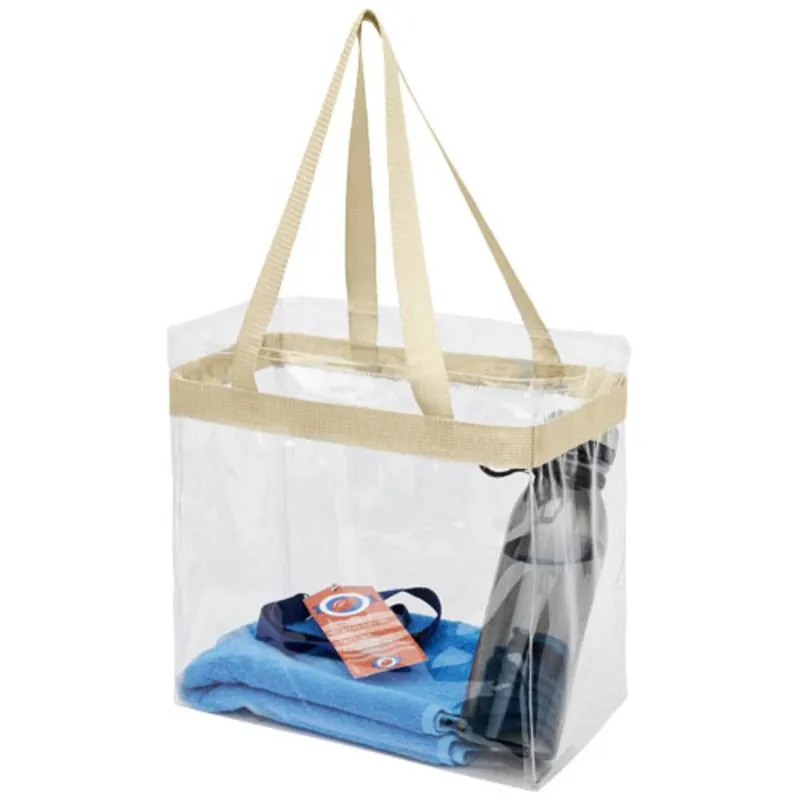 Bolsa tote corporativa transparente Hampton
