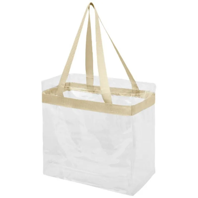 Bolsa tote corporativa transparente Hampton