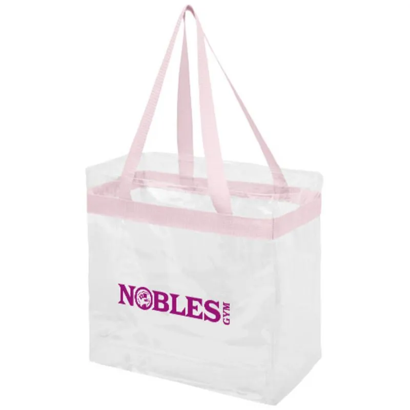 Bolsa tote corporativa transparente Hampton