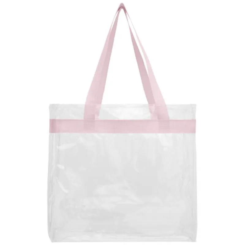 Bolsa tote corporativa transparente Hampton