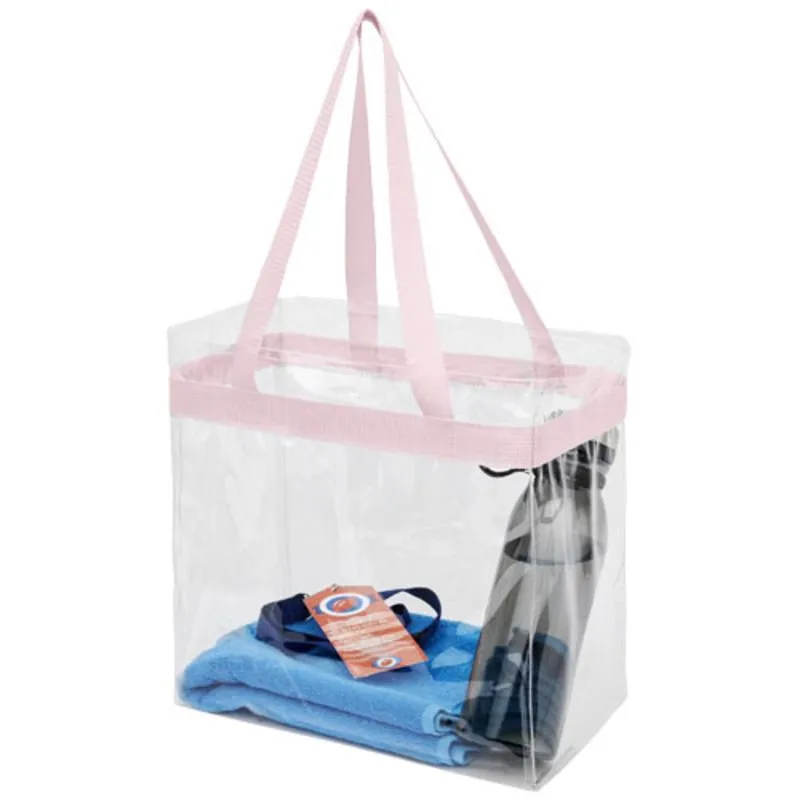 Bolsa tote corporativa transparente Hampton