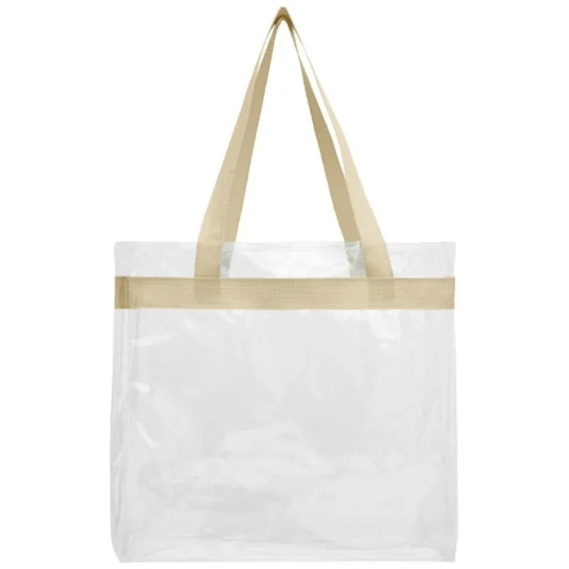 Bolsa tote corporativa transparente Hampton