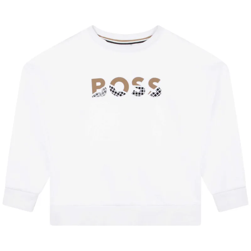 BOSS Suéter holgado de algodón