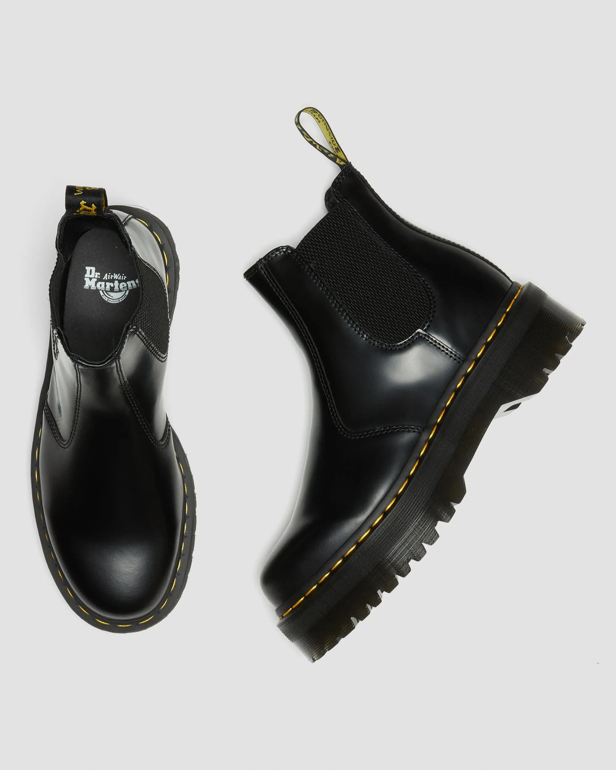 Botas Chelsea con plataforma 2976 Quad de piel Smooth