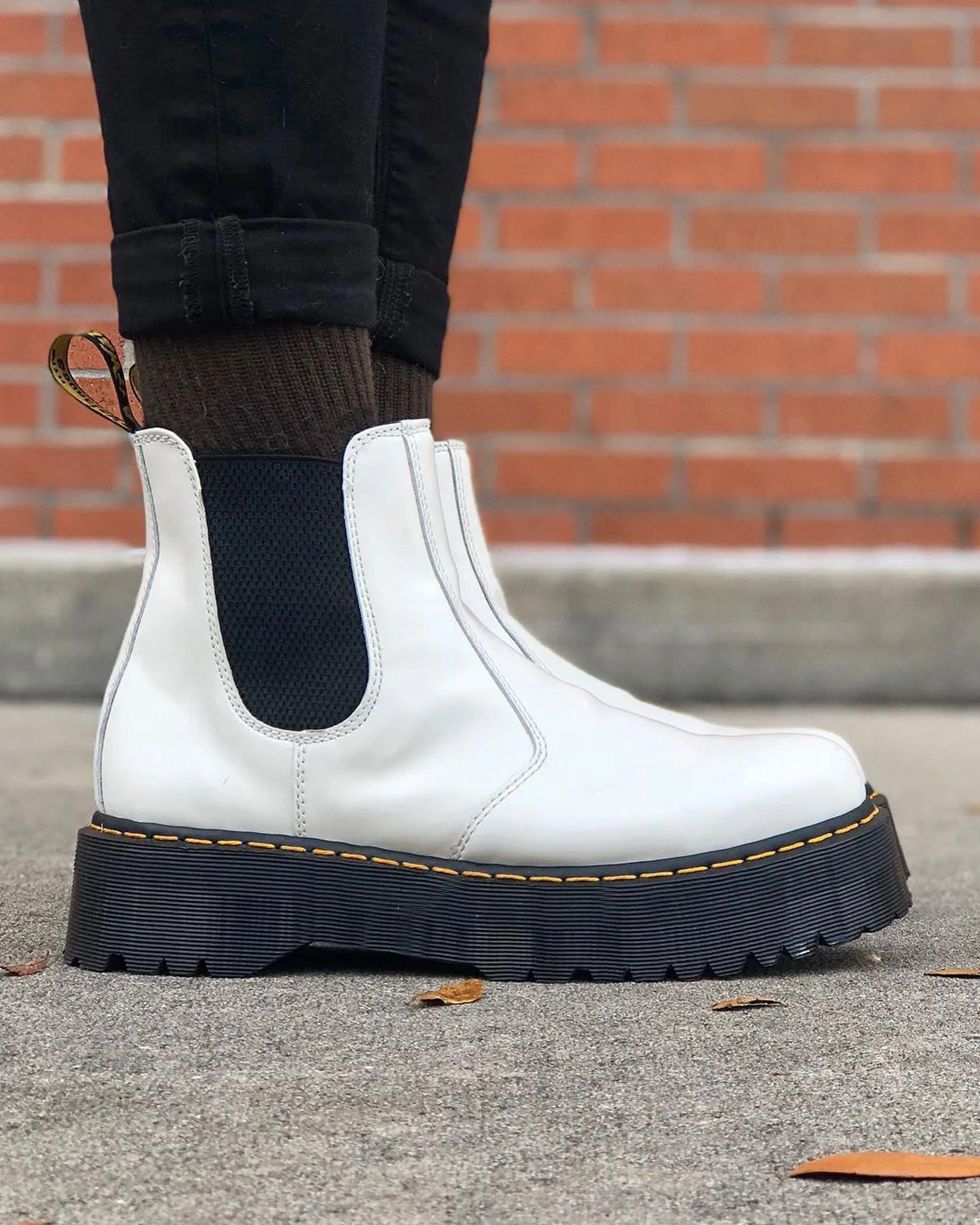 Botas Chelsea con Plataforma 2976 Quad en piel Smooth